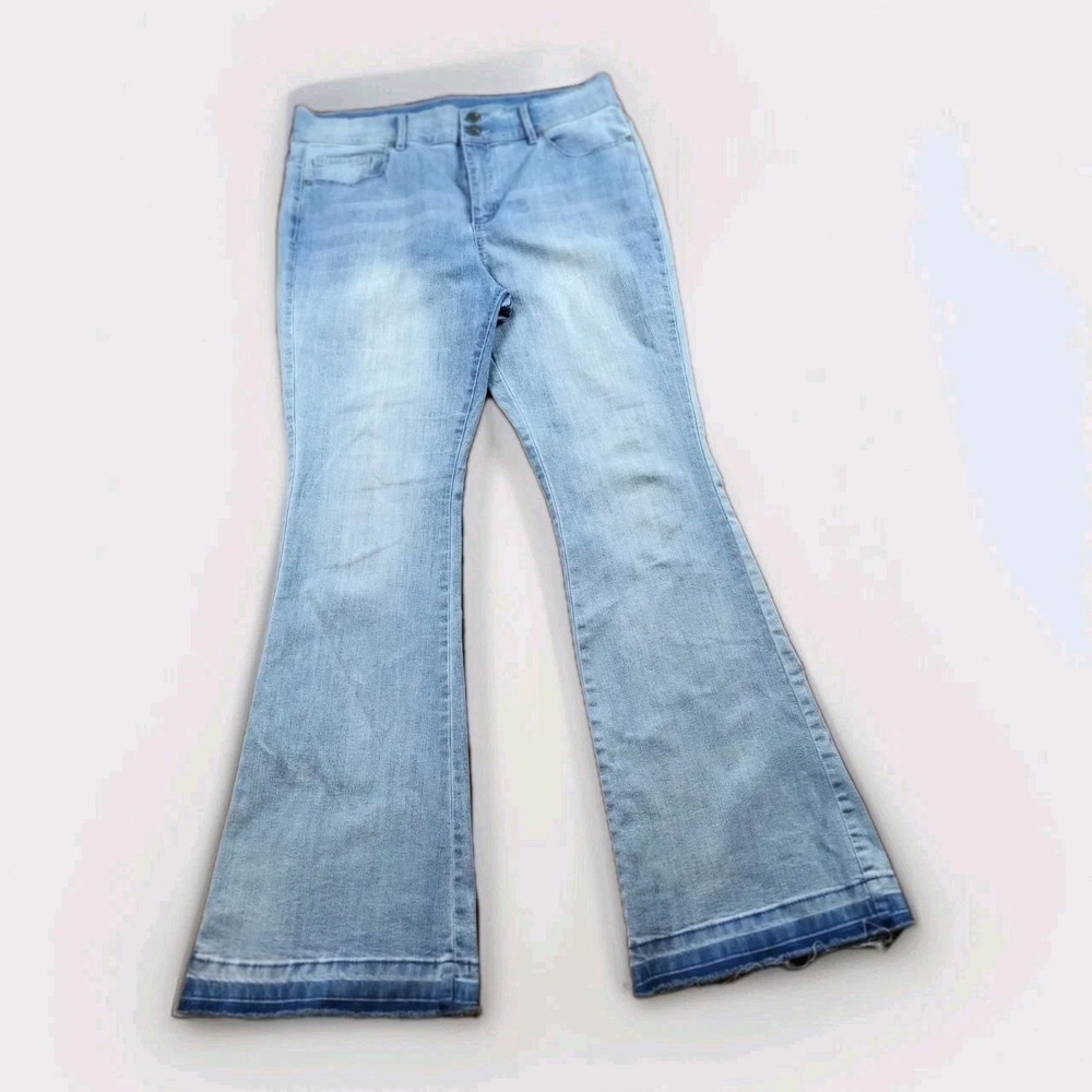 SOHO New York & Company Size 16 High Waist Flare Blue Denim Jeans